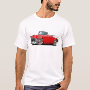 1956 Chevy Belair Red-White Convertible T-Shirt