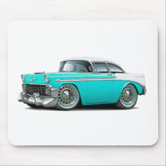 1956 Chevy Belair Turquoise-White Car Mouse Mat
