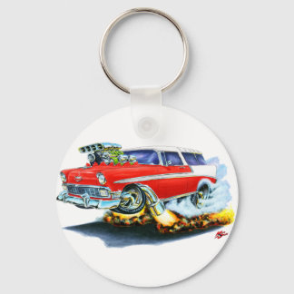 1956 Chevy Nomad Red Car Key Ring