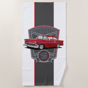1956 Classic American Car Beach Towel
