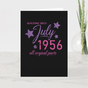 1956 July Birthday Card