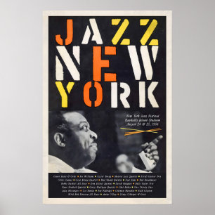1956 New York Jazz Festival jazz poster