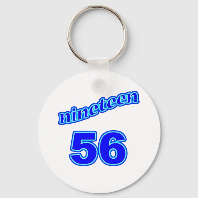 1956 Nineteen 56 Key Ring (Front)