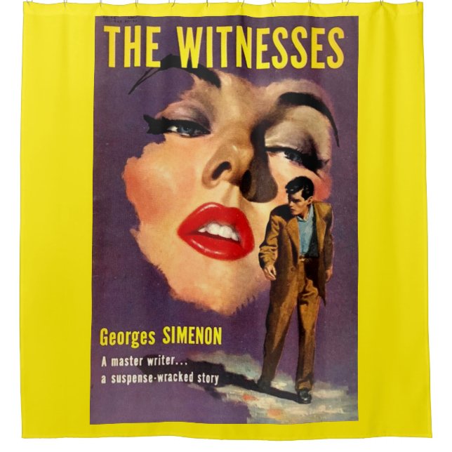 1956 The Witnesses paperback book cover print Shower Curtain (Front)
