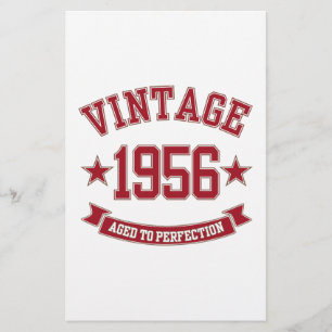 1956 Vintage Aged to Perfection Stationery