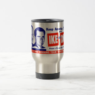 1956 Vote Ike and Dick Travel Mug