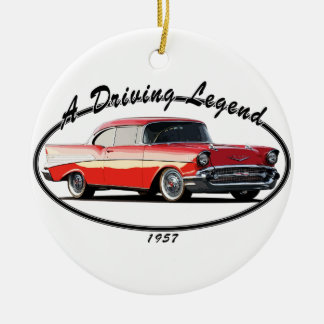 1957 BEL AIR RED CERAMIC TREE DECORATION