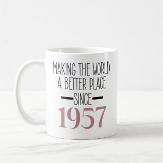 1957 Birthday 70 70th Year Old Women Great Grandma Coffee Mug