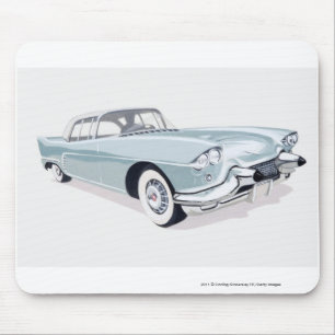 1957 Cadillac with silhouette of driver inside Mouse Mat