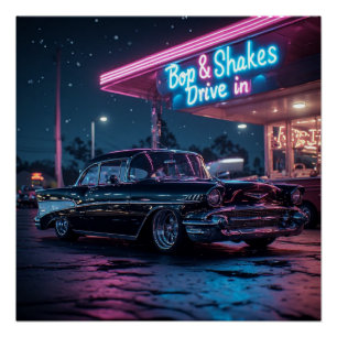 1957 Cheverolet Bel Air Poster
