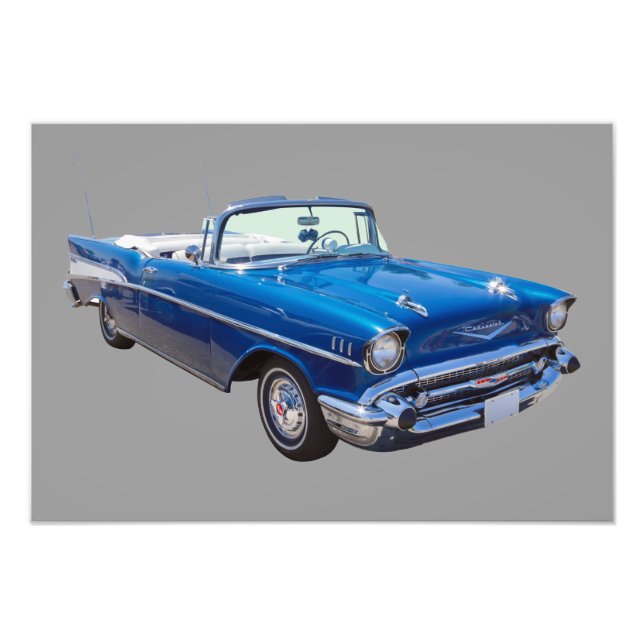 1957 Chevrolet Bel Air 2-door Convertible Photo Print (Front)