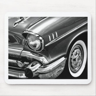 1957 Chevrolet Bel Air Black & White Mouse Mat