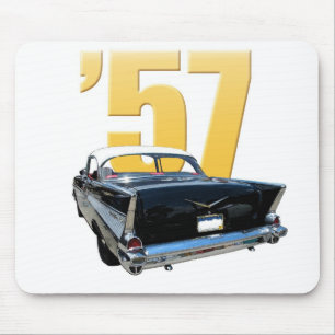 1957 Chevrolet Bel Aire Rear View Mouse Mat