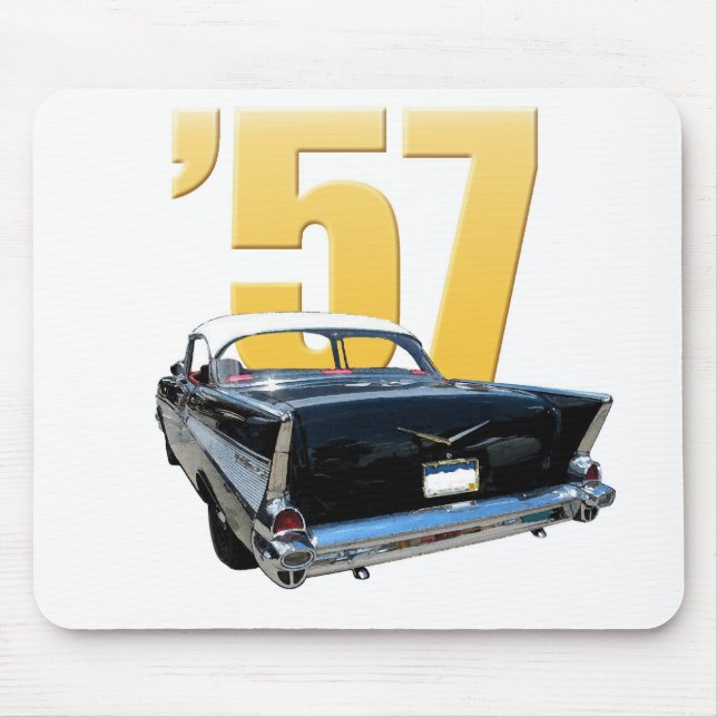 1957 Chevrolet Bel Aire Rear View Mouse Mat (Front)