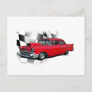 1957 Chevrolet Dragster Postcard