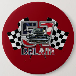 1957 Chevy Bel Air Button. 6 Cm Round Badge
