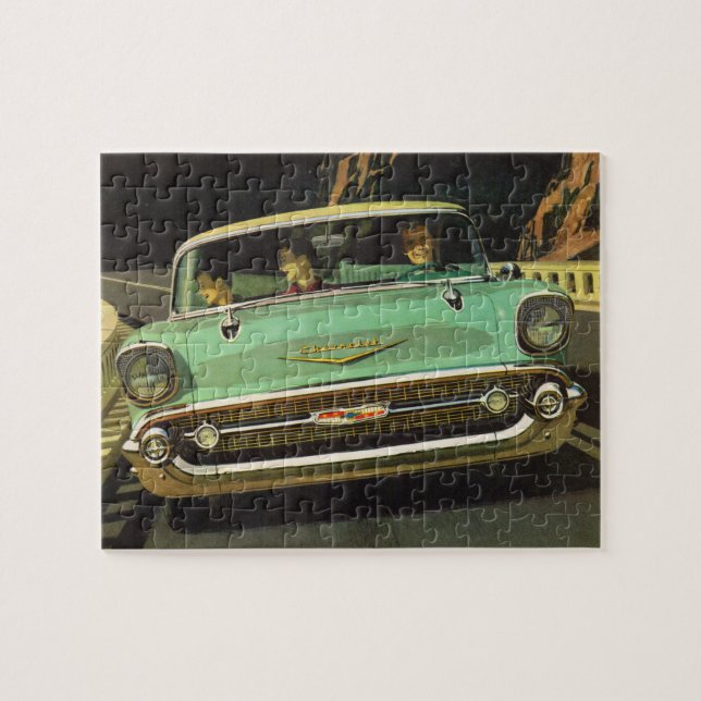 1957 Chevy Bel Air Jigsaw Puzzle (Horizontal)
