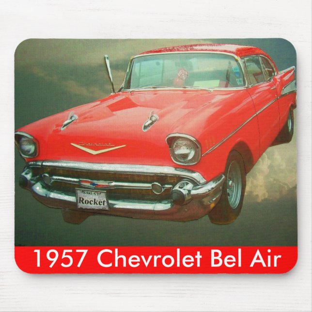 1957 Chevy Bel Air Mouse Mat (Front)