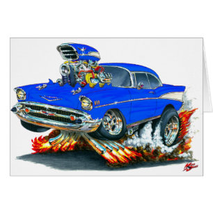 1957 Chevy Belair Blue Car