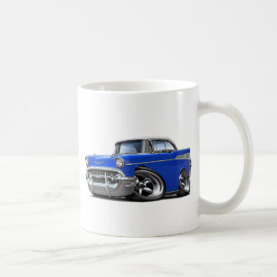 1957 Chevy Belair Blue-White Hot Rod Coffee Mug