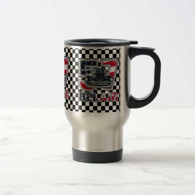 1957 Chevy Belair Coffee Mug. Travel Mug (Right)