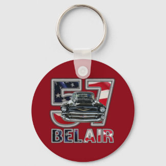 1957 Chevy Belair Key Chain. Key Ring