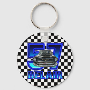 1957 Chevy Belair Key Chain. Key Ring
