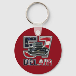 1957 Chevy Belair Key Chain. Ring