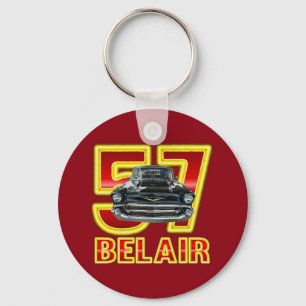 1957 Chevy Belair Keychain. Key Ring