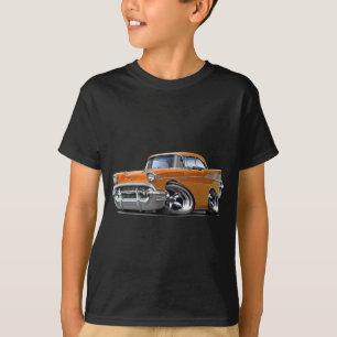 1957 Chevy Belair Orange Hot Rod T-Shirt