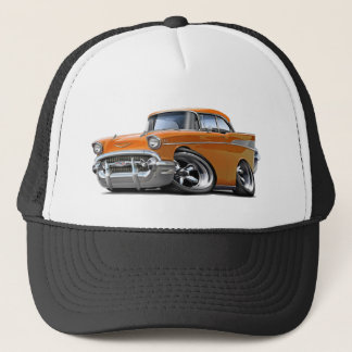 1957 Chevy Belair Orange Hot Rod Trucker Hat