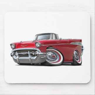 1957 Chevy Belair Red Convertible Mouse Mat