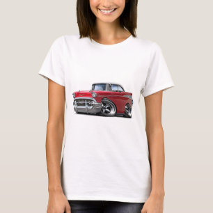 1957 Chevy Belair Red-White Car T-Shirt