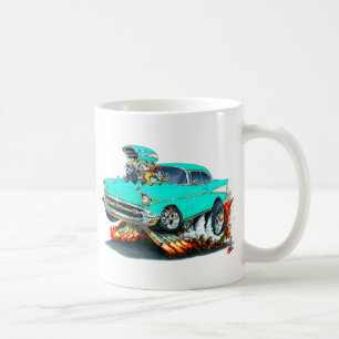 1957 Chevy Belair Turquoise Car Coffee Mug