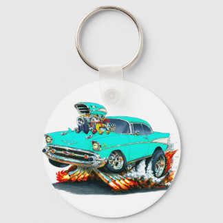 1957 Chevy Belair Turquoise Car Key Ring