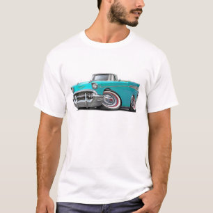 1957 Chevy Belair Turquoise Convertible T-Shirt