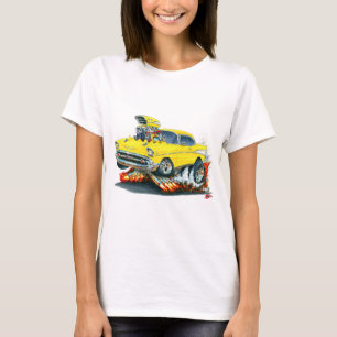 1957 Chevy Belair Yellow Car T-Shirt
