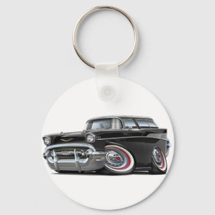 1957 Chevy Nomad Black Car Key Ring