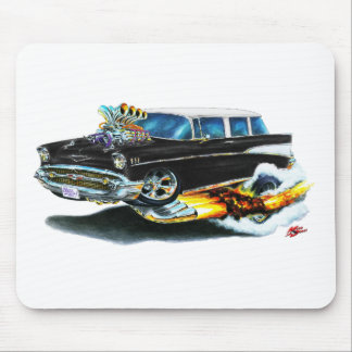1957 Chevy Nomad Black Car Mouse Mat
