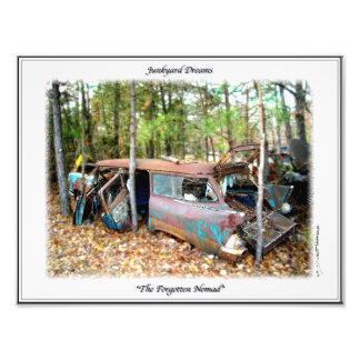 1957 Chevy Nomad Nostalgia Junkyard Art Print