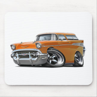 1957 Chevy Nomad Orange Hot Rod Mouse Mat