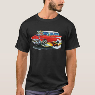 1957 Chevy Nomad Red Car T-Shirt