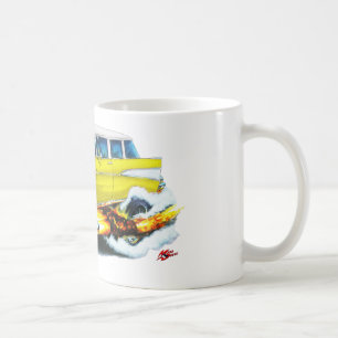 1957 Chevy Nomad Yellow Car Coffee Mug