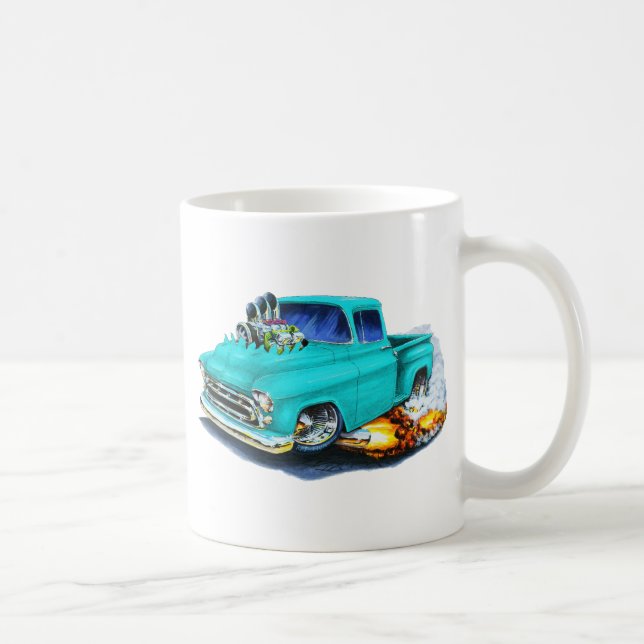 1957 Chevy Pickup Turquoise Coffee Mug (Right)