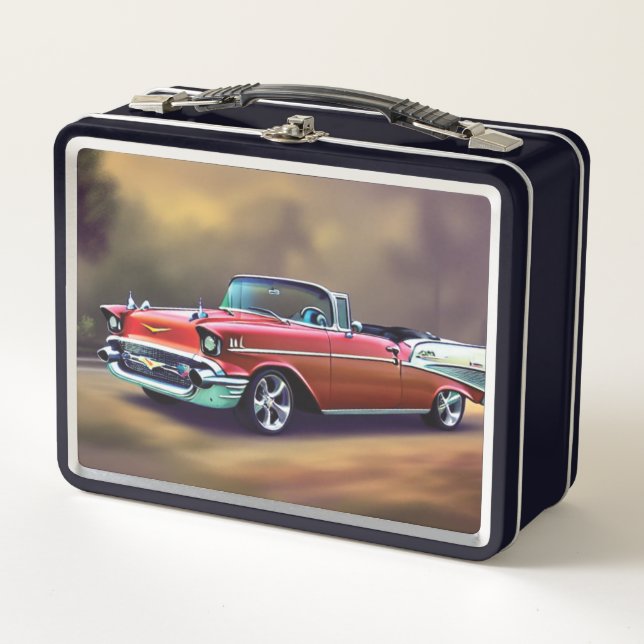 1957 Classic Car Metal Lunch Box (Front)