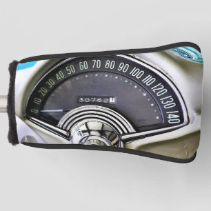 1957 Classic Sports Car Speedometer Golf Head Cover