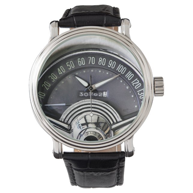 1957 Classic Sports Car Speedometer Watch (Front)