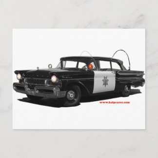 1957-mercury-monterey-highway-patrol-car postcard