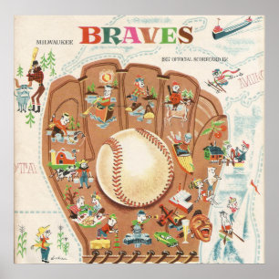 1957 Milwaukee Wisconsin Souvenir Poster