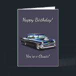 1957 Muscle Car 57 You're Classic Birthday Card<br><div class="desc">Happy Birthday Dad You're a Classic with Black 1957 Muscle Car,  Dad birthday card.
Especially for Dad,  Father,  Grandfather,  Grandpa,  Uncle or anyone who loves classic cars,  muscle cars,  customized cars or American Muscle.

Please check out our range of fun,  colorful,  exciting cards in a variety of themes !</div>